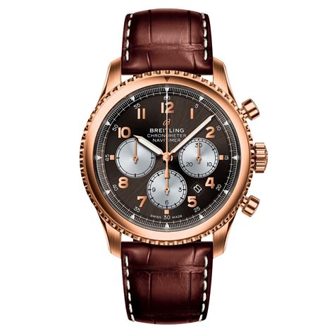 breitling navitimer 8 brown leather strap|breitling avenger strap.